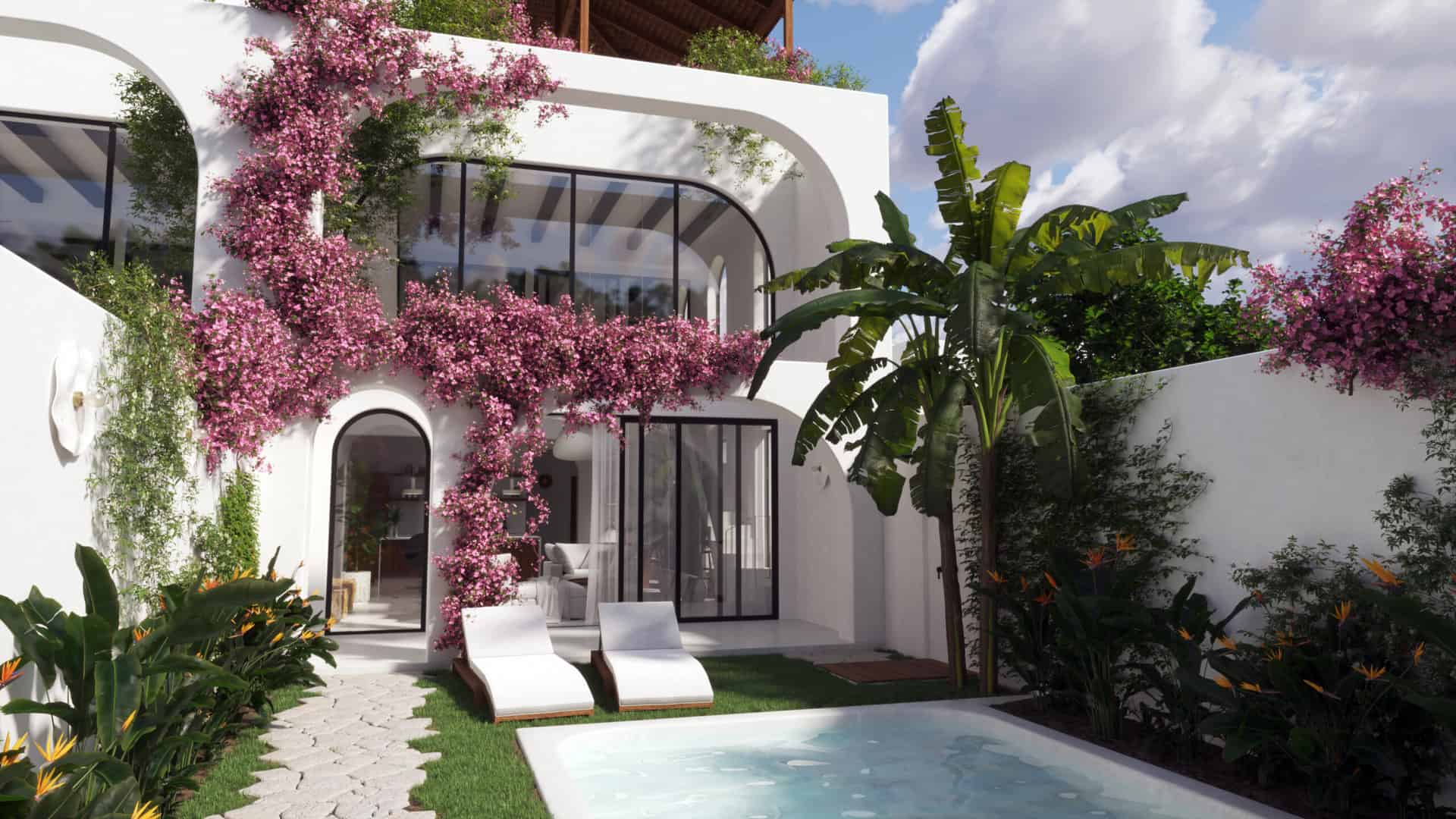 MODERN 2 BEDROOM VILLA WITH ROOFTOP VIEW FOR SALE LEASEHOLD IN UNGASAN BE-789 